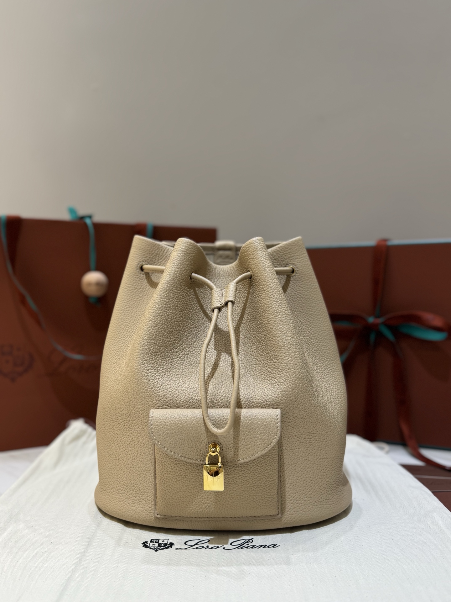 Loro Piana Extra Drawstring Backpack
