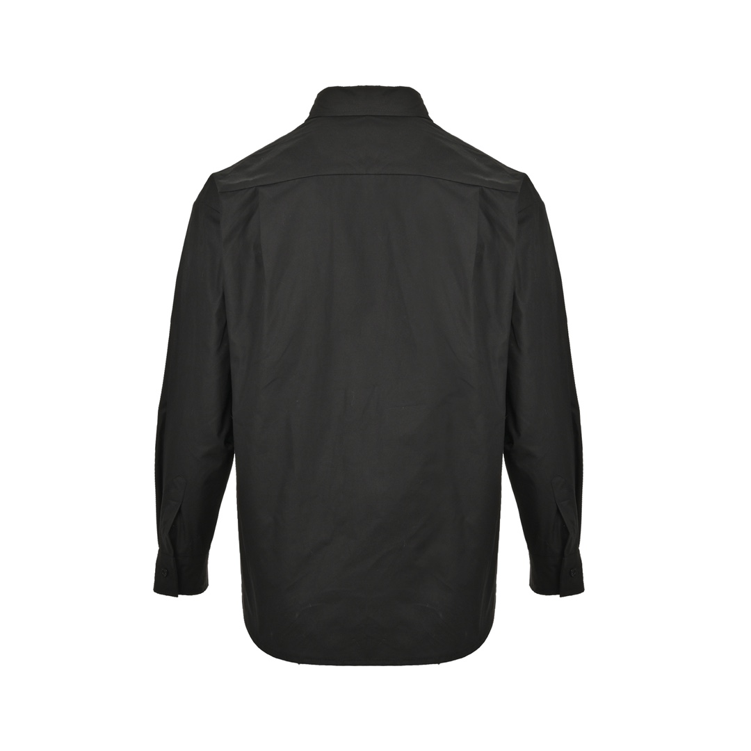Loewe 24Fw leather patch pocket shirt