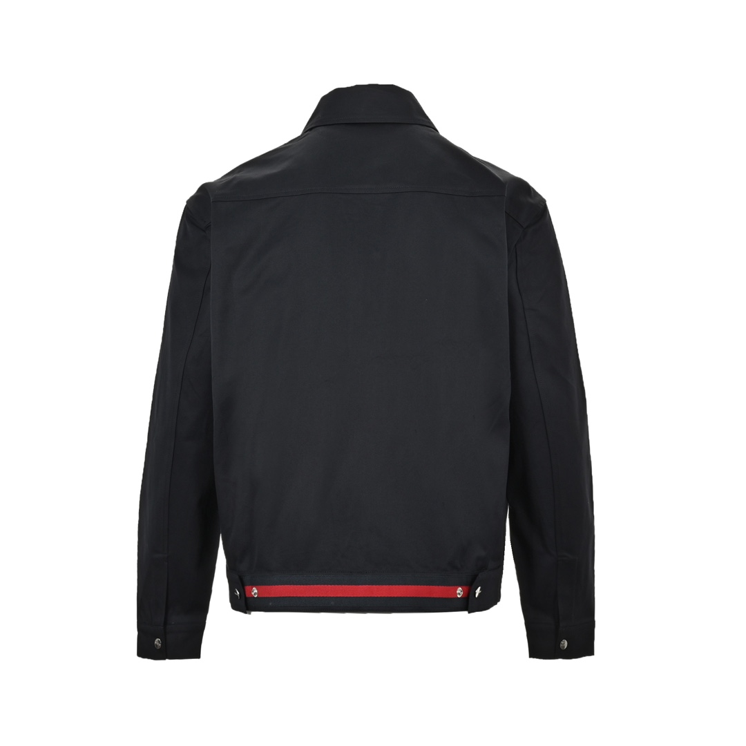 Gucci 24Fw solid color jacket with small chest logo