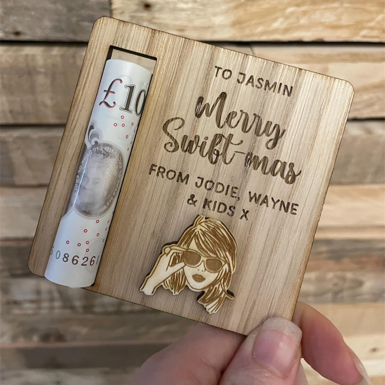 Personalised Christmas money gift holders