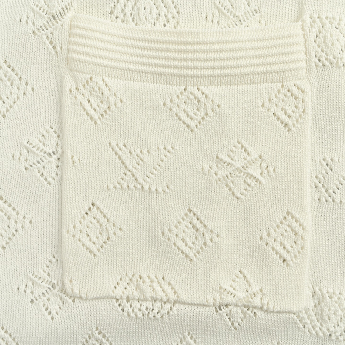 Louis Vuitton 25ss hollow monogram jacquard knit shirt