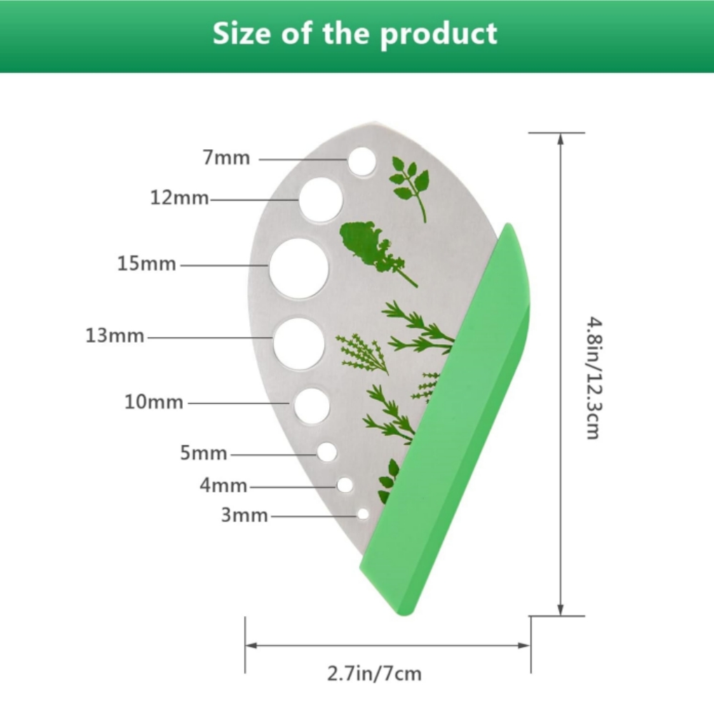 🔥On Sale🔥9 holes Stainless Steel Kitchen Herbs Leaf Stripping Tool