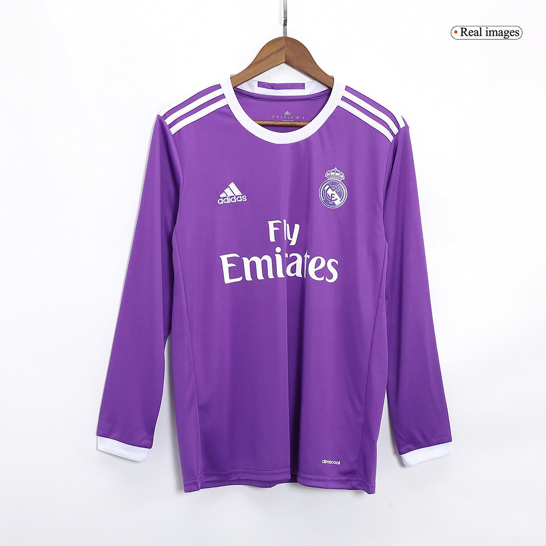 RONALDO #7 Real Madrid Real Madrid Real Madrid Away Long Sleeve Football Shirt 2016/17