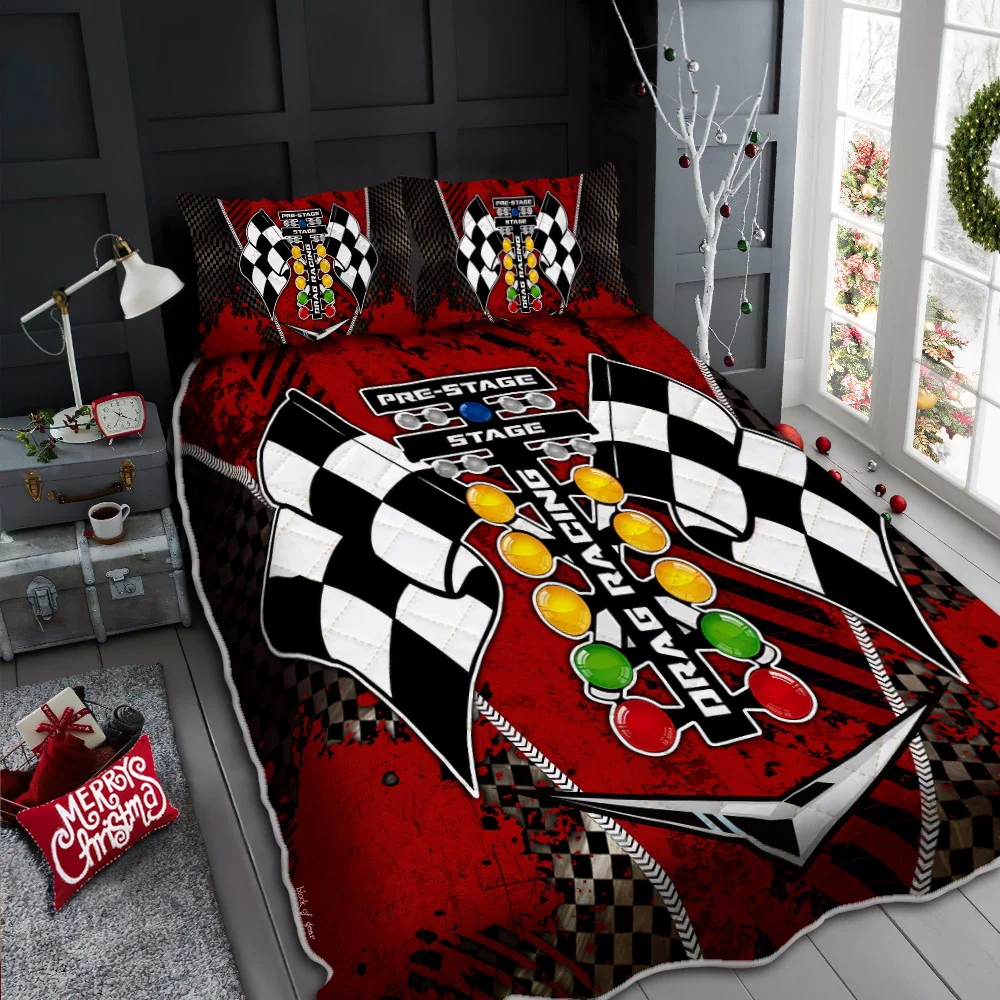 Drag Racing Quilt Bed Set