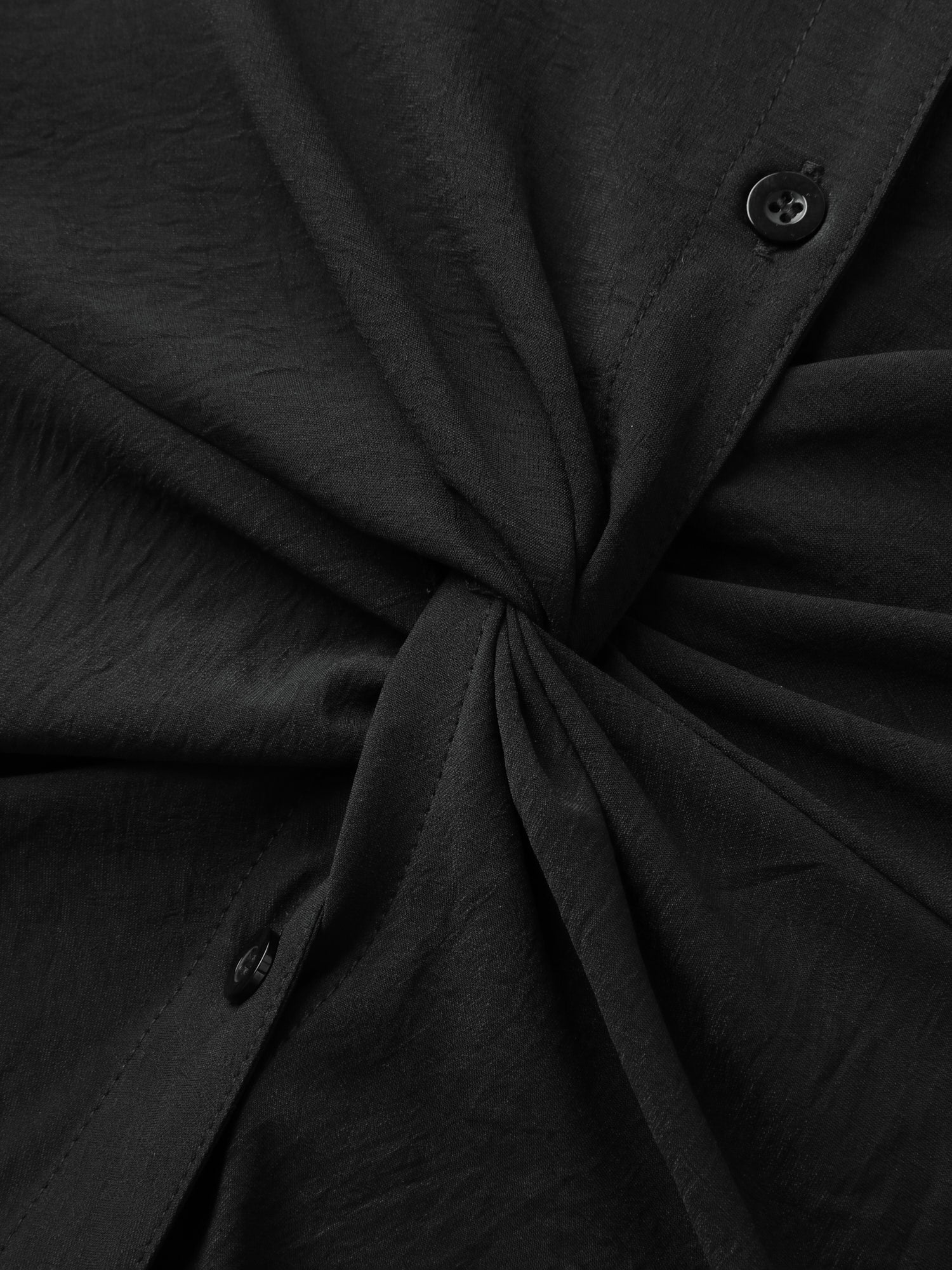 Twist Front Button Placket Tank Top