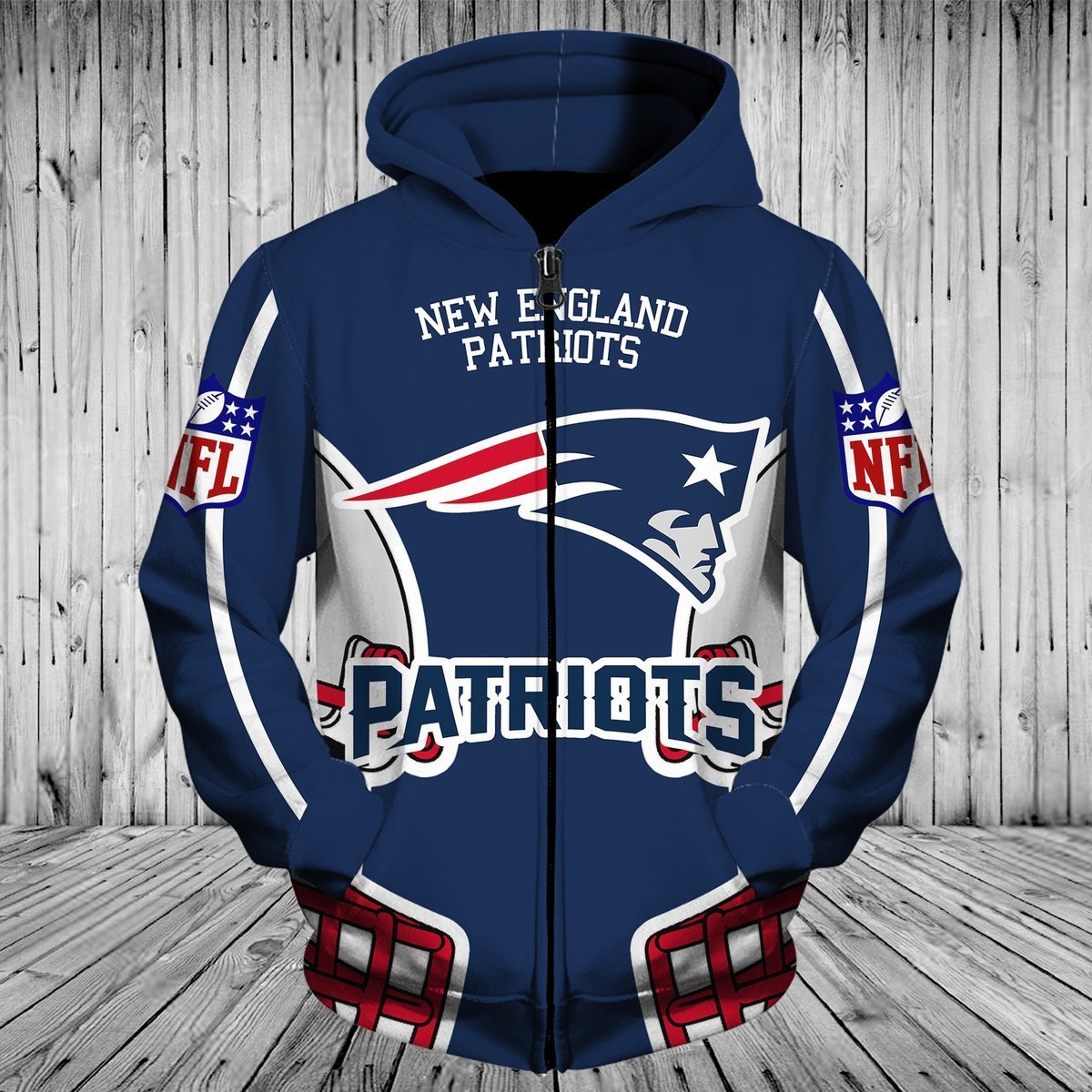 PATRIOTS 3D HOODIE 7