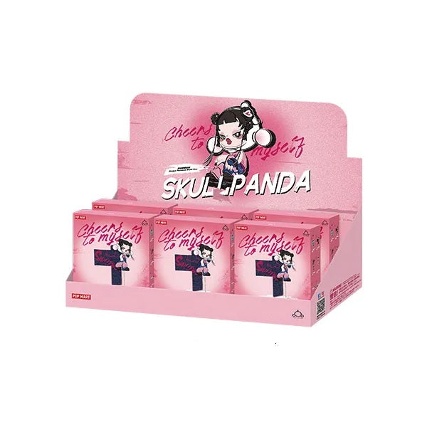 POP MART SKULLPANDA CHEERS TO MYSELF SERIES-Badge Pendant [1 Blind Box]