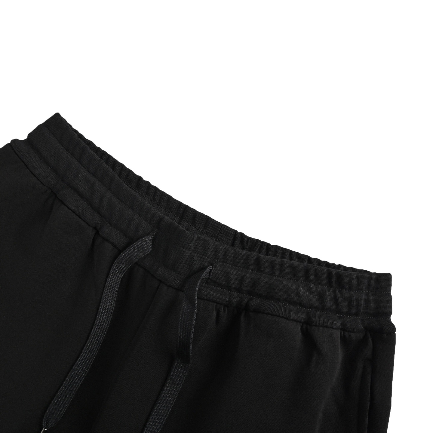Prada 25ss triangle hem nylon patchwork pocket shorts