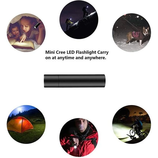 USB Strong Light Portable LED XHP70 Waterproof Flashlight