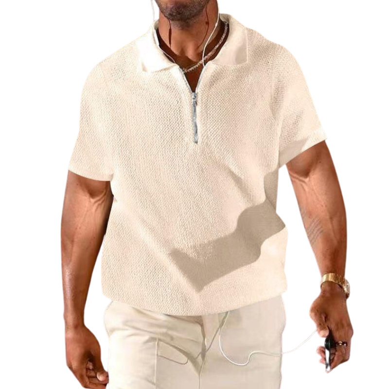Men's Zipper Polo