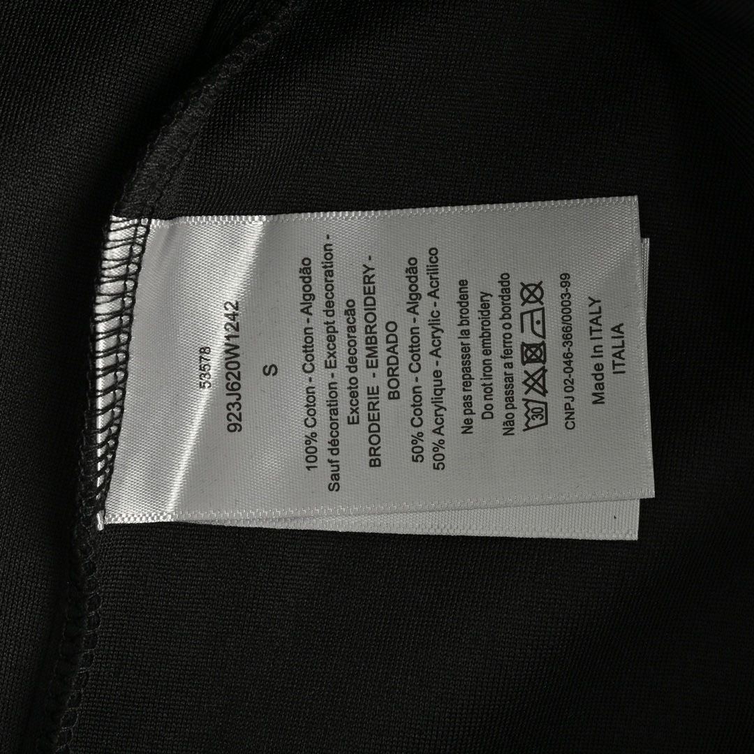 Dior 24Fw silver logo embroidered trousers