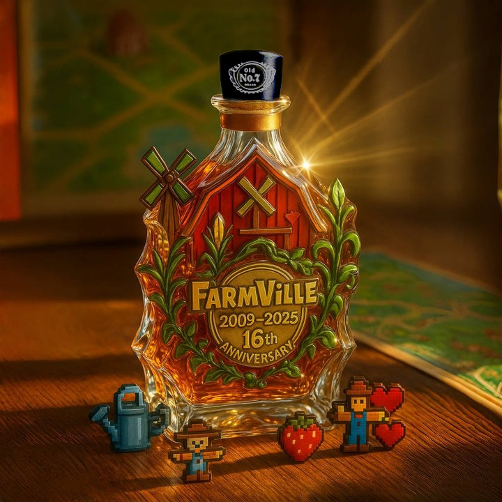 FarmVille 16th Anniversary Whisky Bottle
