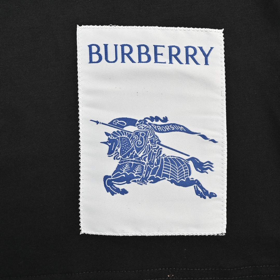 Burberry 24ss hem patch warhorse label short sleeve