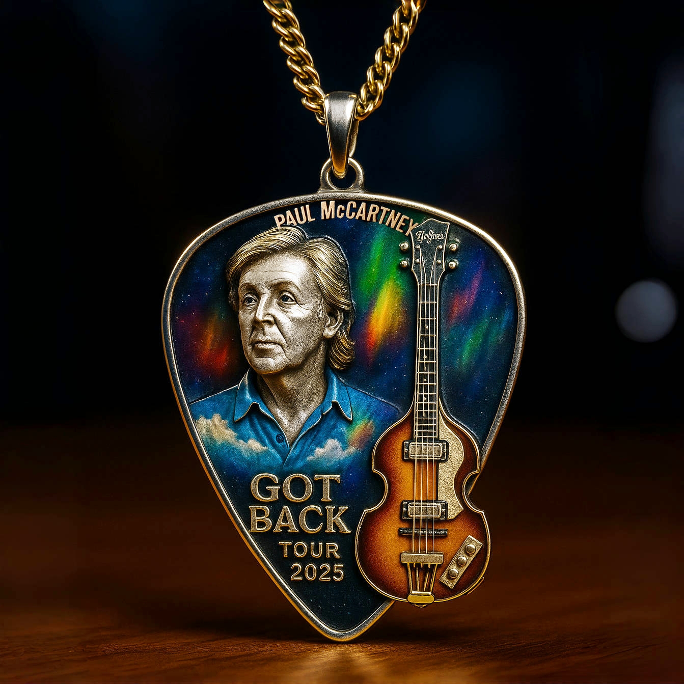 Paul McCartney – GOT BACK TOUR 2025 Guitar Pick Pendant