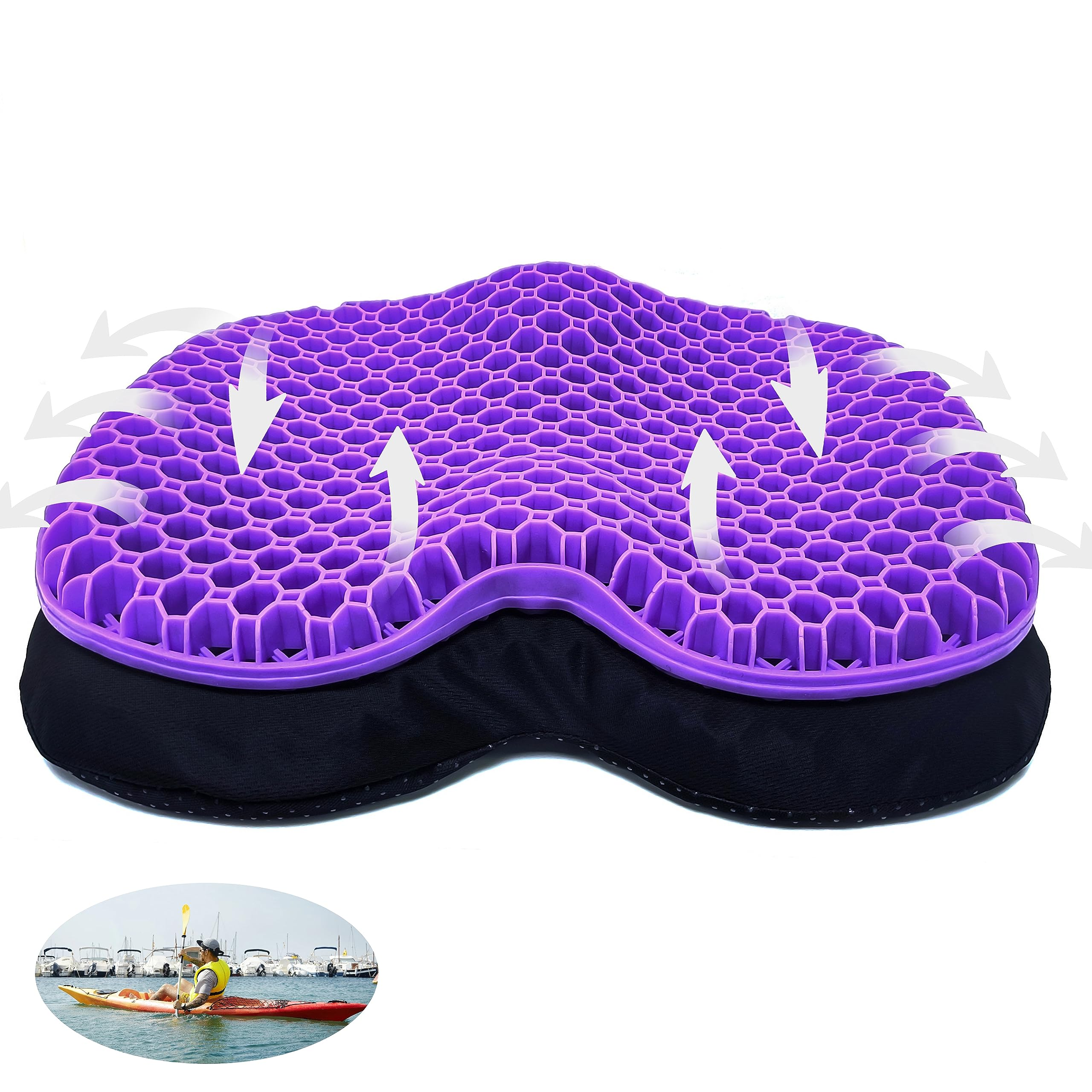 Purple Anti Slip Kayak Seat Cushion