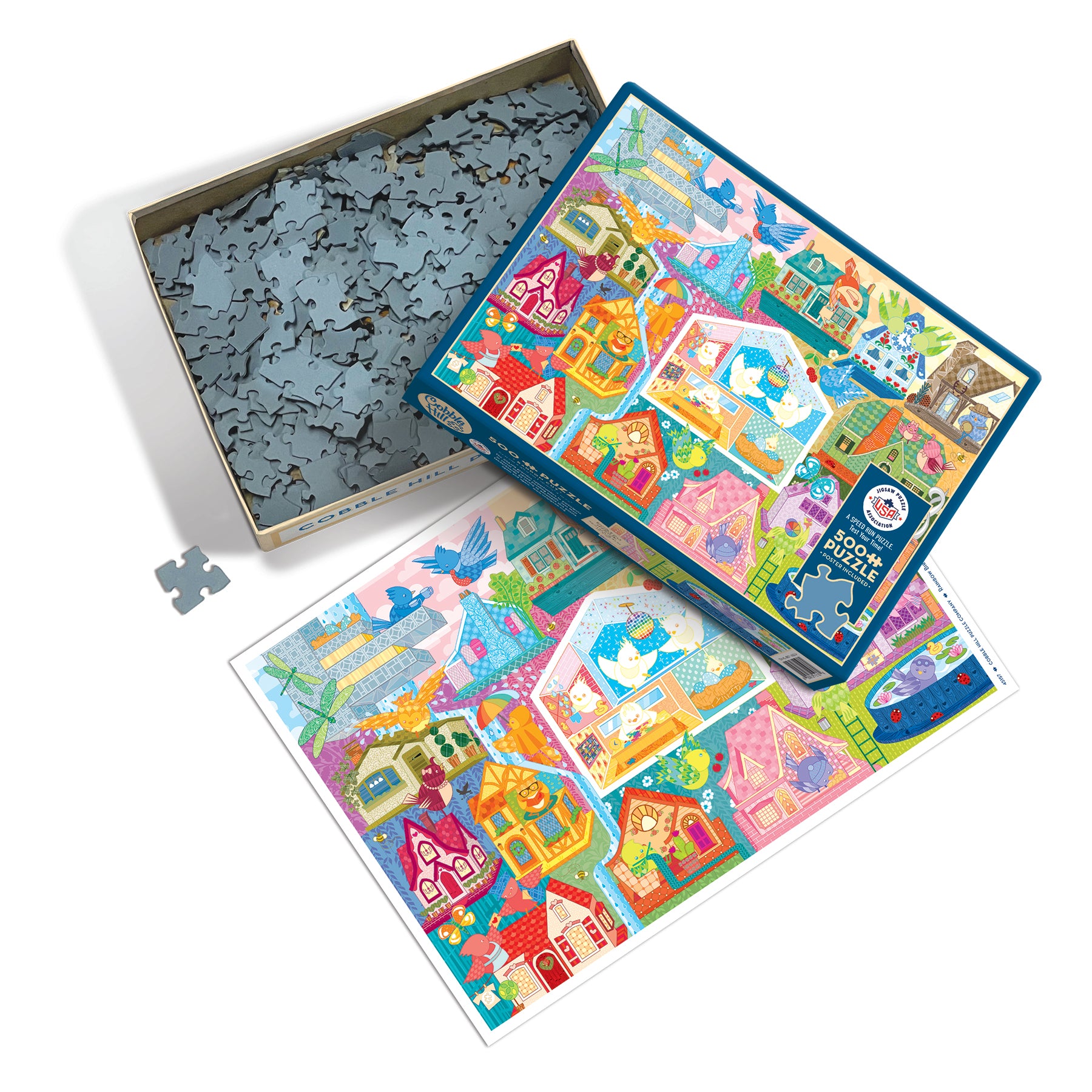 Rainbow Birdies | Speed Run Puzzle | 500 Piece