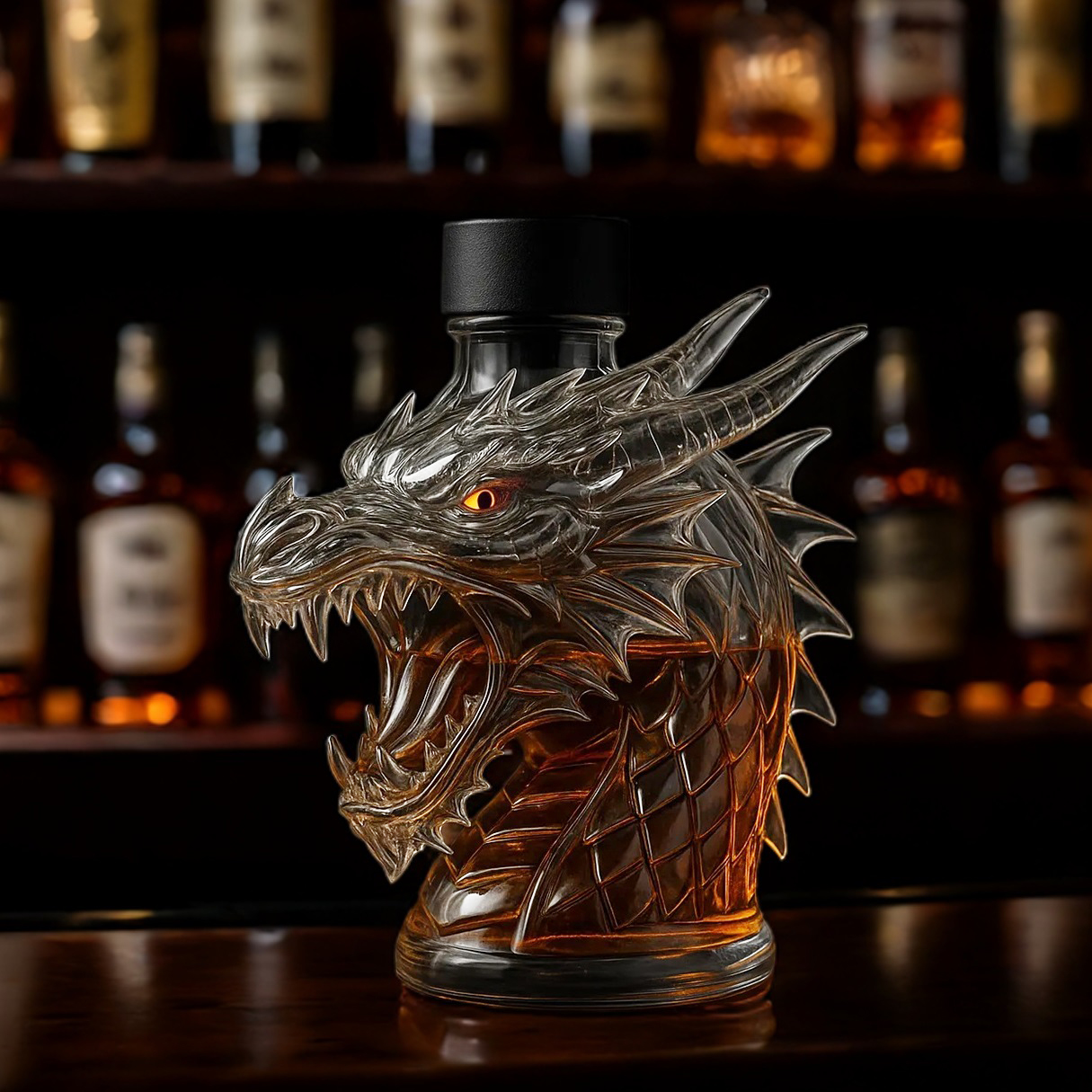 🔥Legendary Dragon Whiskey Bottle – Collector’s Edition, Handcrafted in Glass🔥