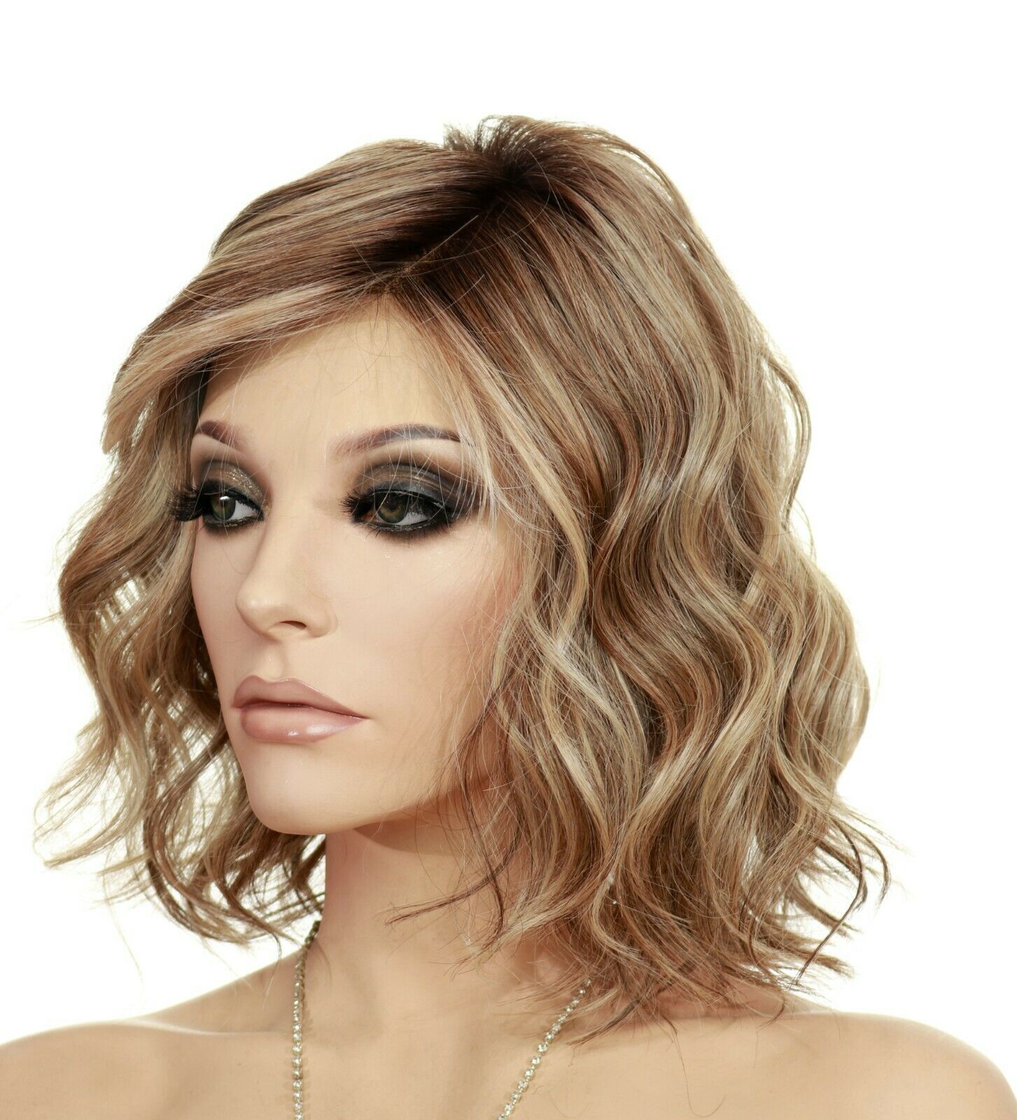 Wavy Hand Tied Copper Wigs 14