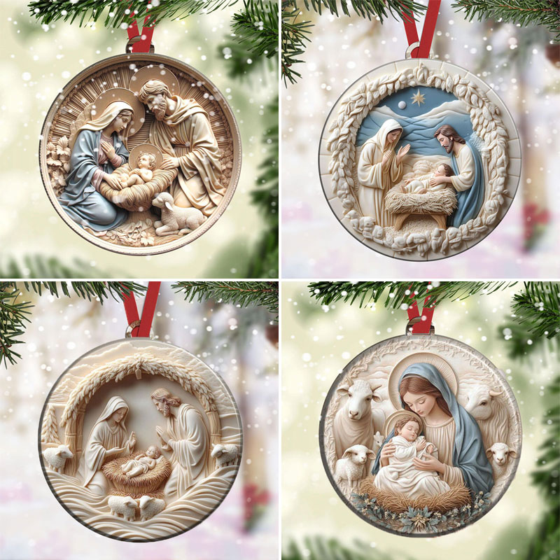 Nativity Scene Christmas Ornament