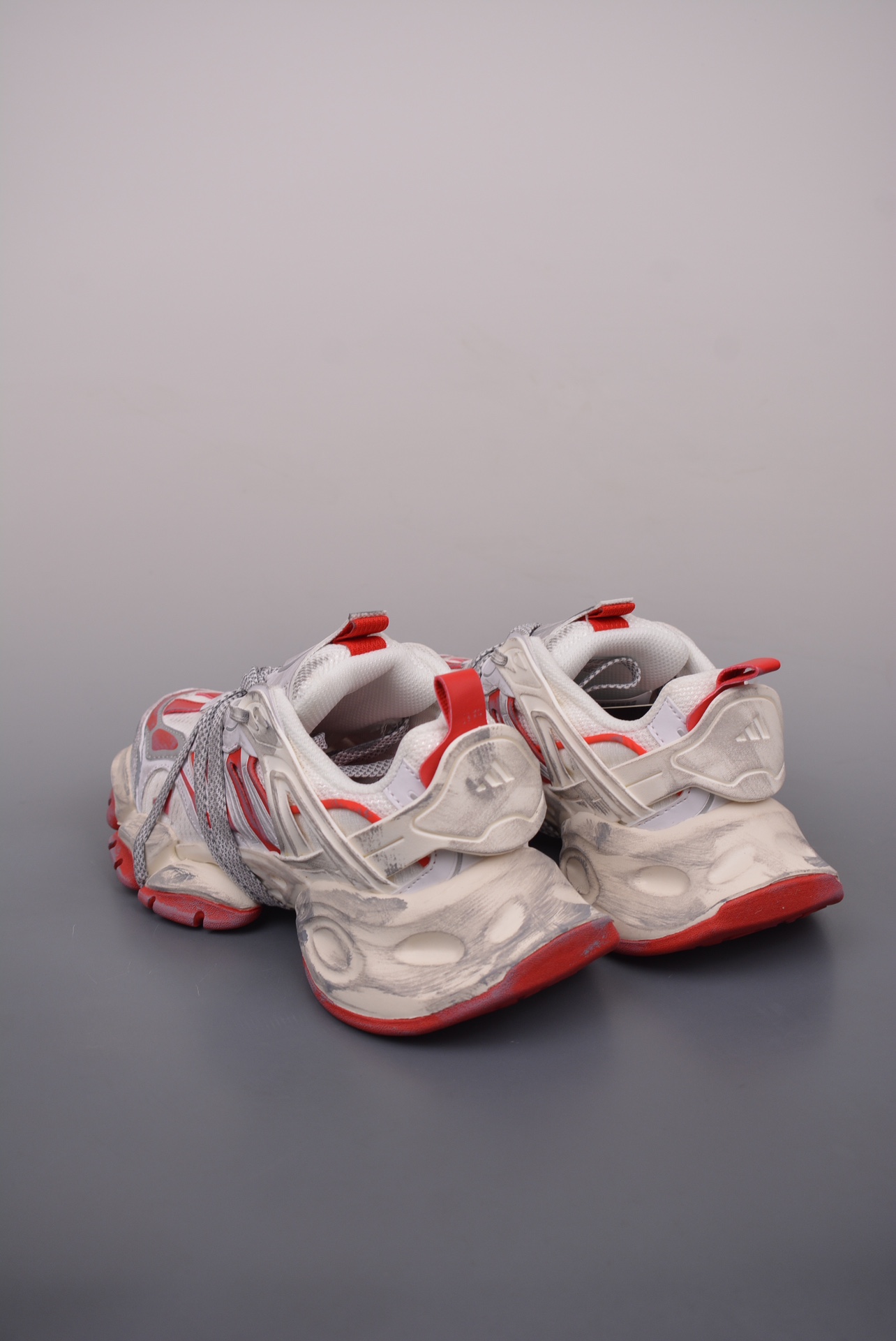 Adidas XLG Runner Deluxe White and Red Old Version JS1590