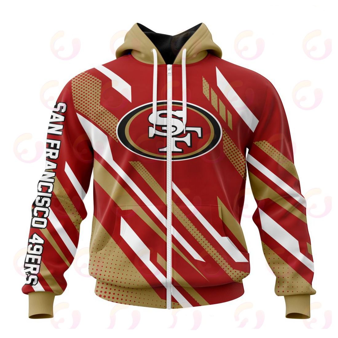 SAN FRANCISCO 49ERS 3D HOODIE SPECIAL MOTOCROSS CONCEPT