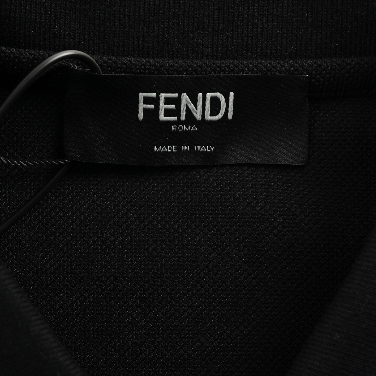 Fendi 25ss embossed double F embossed Polo short sleeve