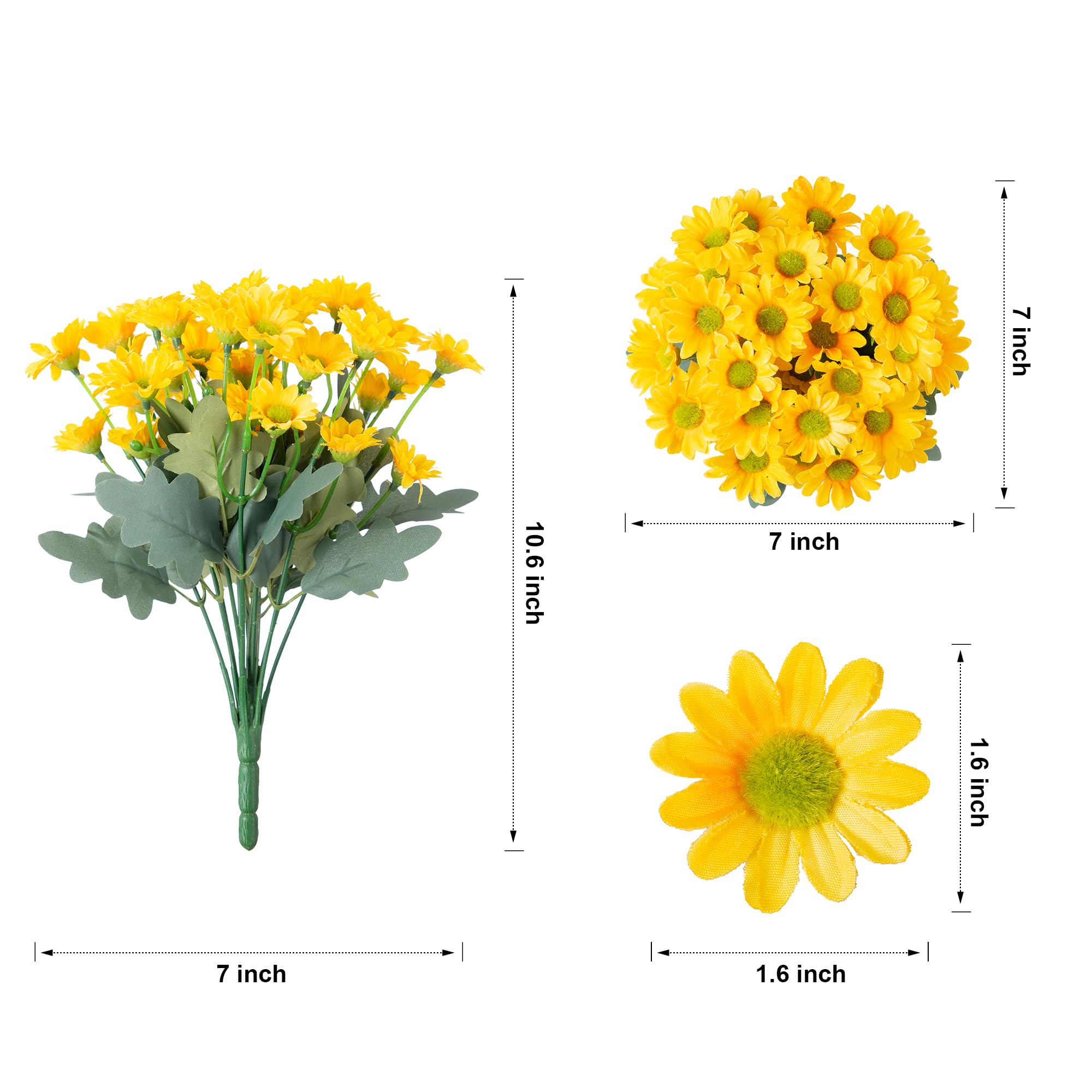 🏆Flash Sale⚡Artificial Outdoor Indoor Fall Flowers - UV resistant, Waterproof, Windproof