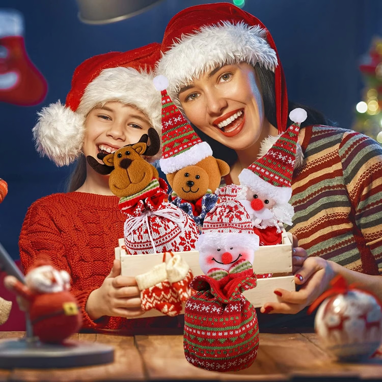 🎄Early Christmas Sale - 50% OFF🔥Christmas Knitted Doll Gift Bags
