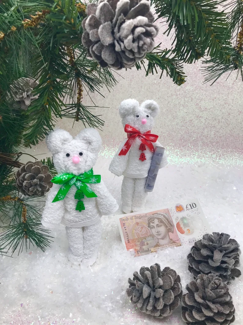 MONEY BEAR FLANIMALS - Christmas Bear!