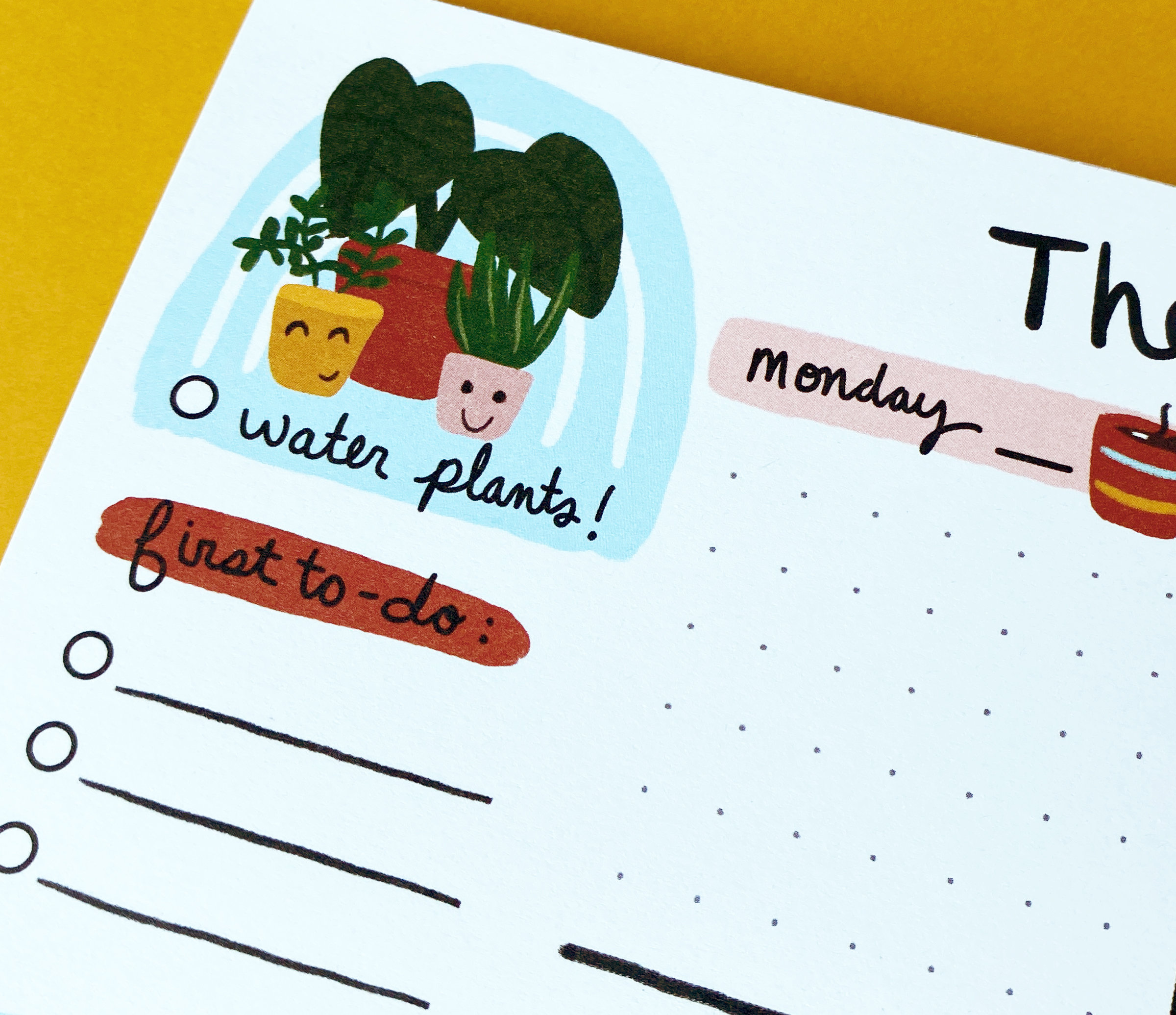 Week Ahead Notepad Planner