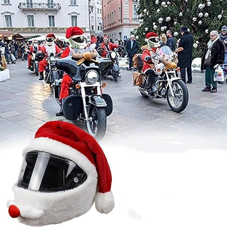 2021 Christmas Santa Claus Helmet Cover