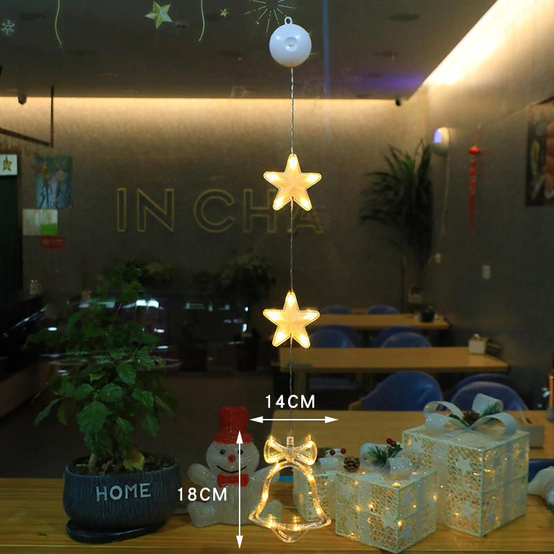 LED Decorative Light Christmas Suction Lamp Creative Light (3 pieces)