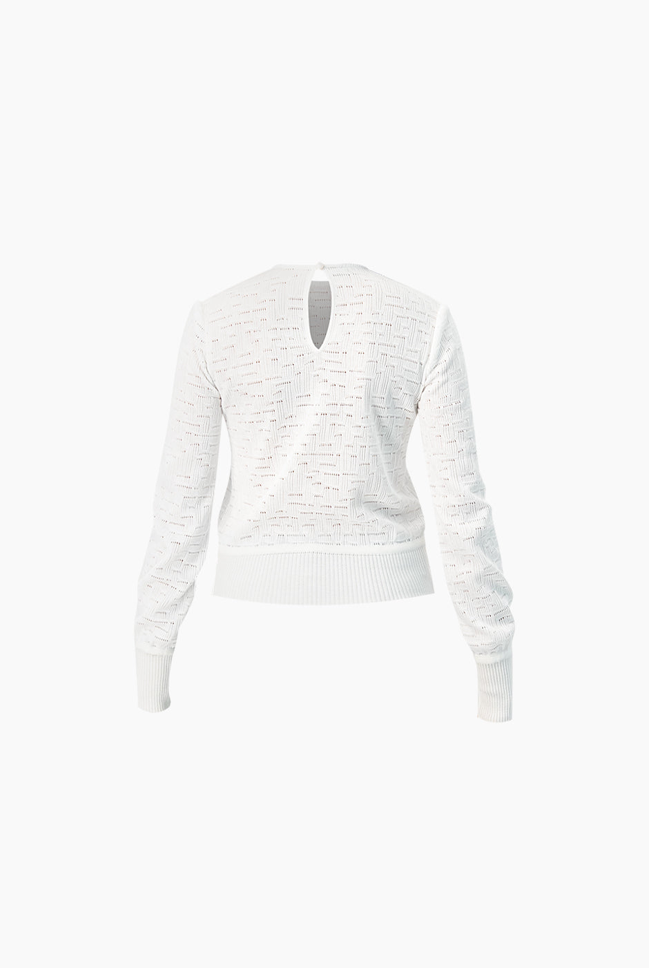 Blusa blanca tejida