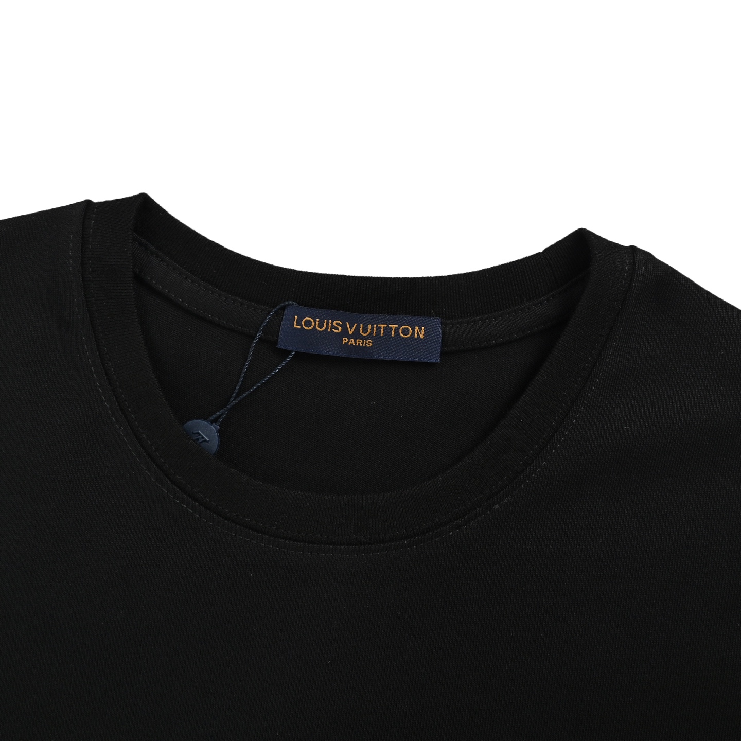 Louis Vuitton 25ss distressed letter print short sleeve