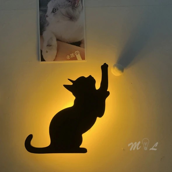 (SUMMER HOT SALE- Save 50% OFF) LED Light and Sound Control Silhouette Night Light - Battery or USB Powered