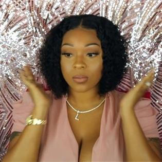 Luna N22 Shoulder Length Short Curly Bob Wig for African American