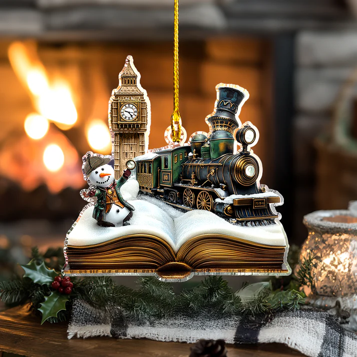 Golden Hour Mystery Train Ornament
