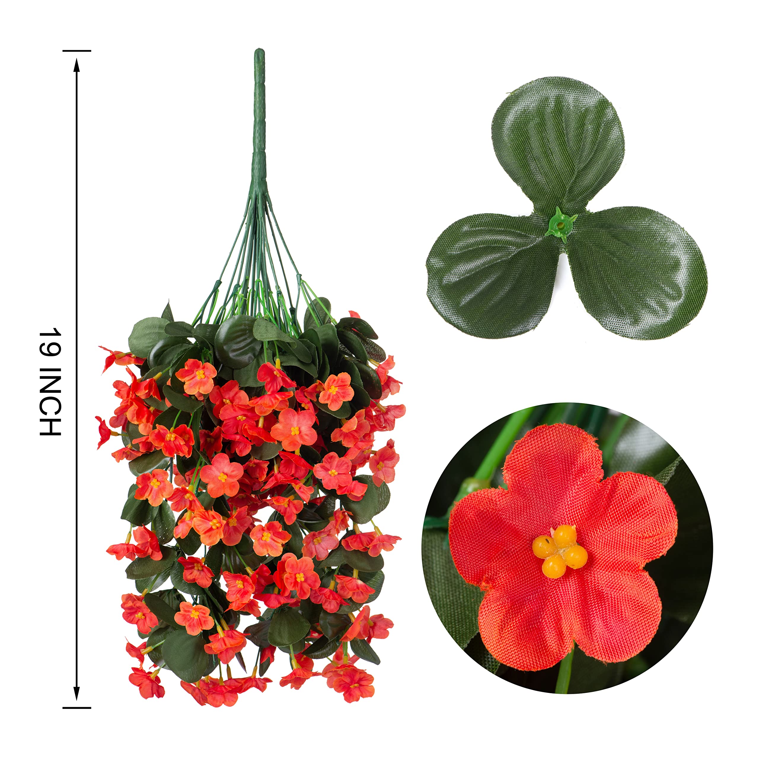 🔥Cozy Fall Decor Sale🔥Artificial Faux Silk UV-Resistant Realistic Violet Orchid Vine