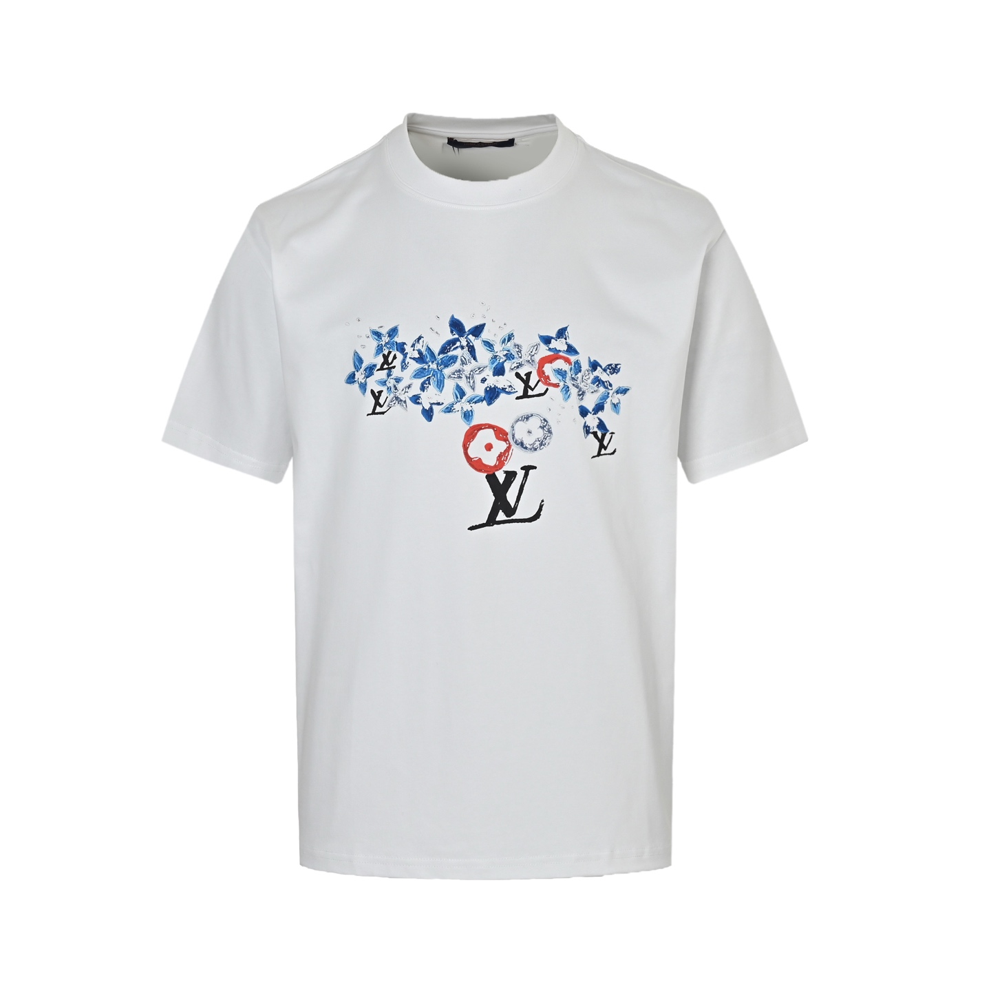 Louis Vuitton 25ss hand-painted monogram print short sleeves
