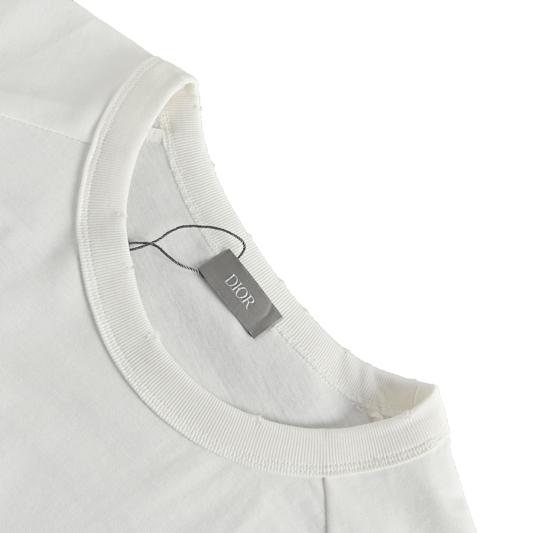 Dior & ERL joint embroidered logo short sleeves