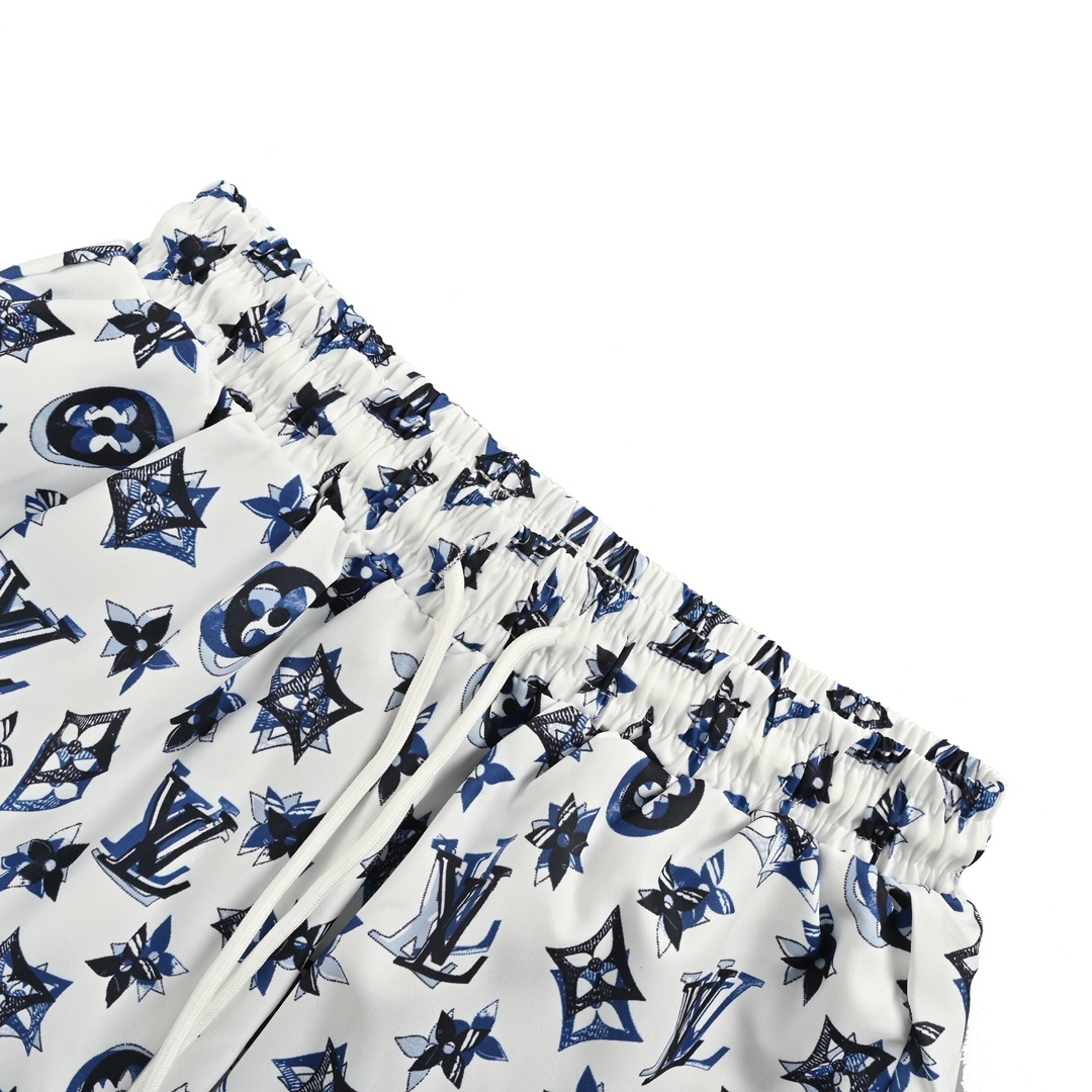 Louis Vuitton 24ss Overlapping Monochrome Beach Shorts