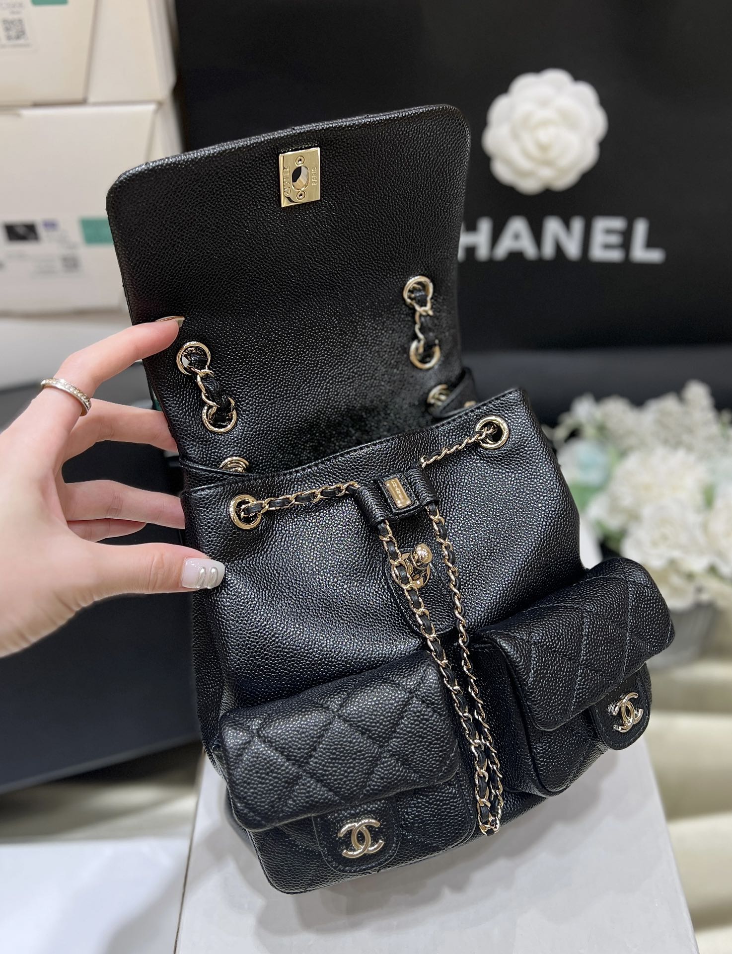 Chanel 24A duma backpack AS3860 00158