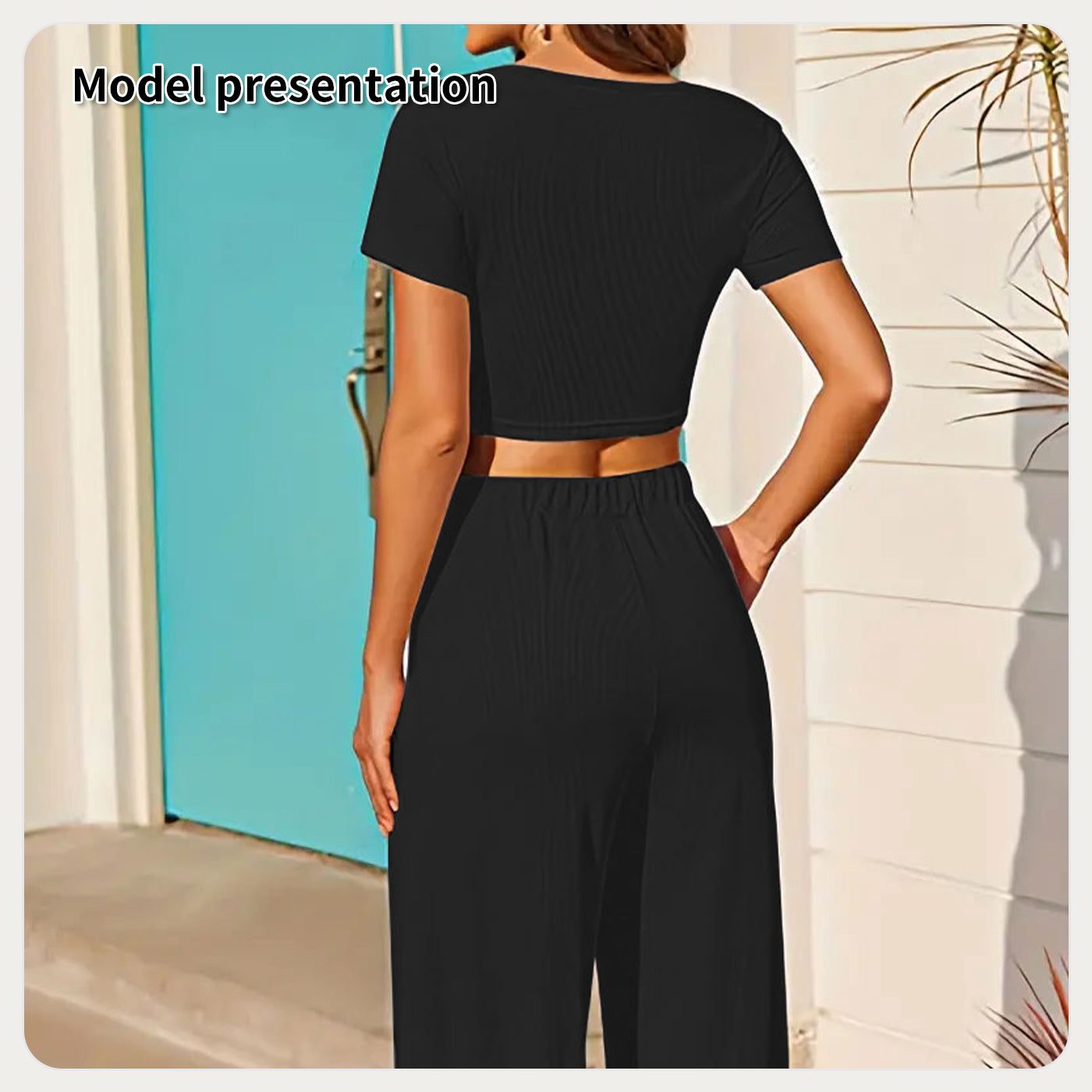 Simple Solid Color Suit for Women's Fashion