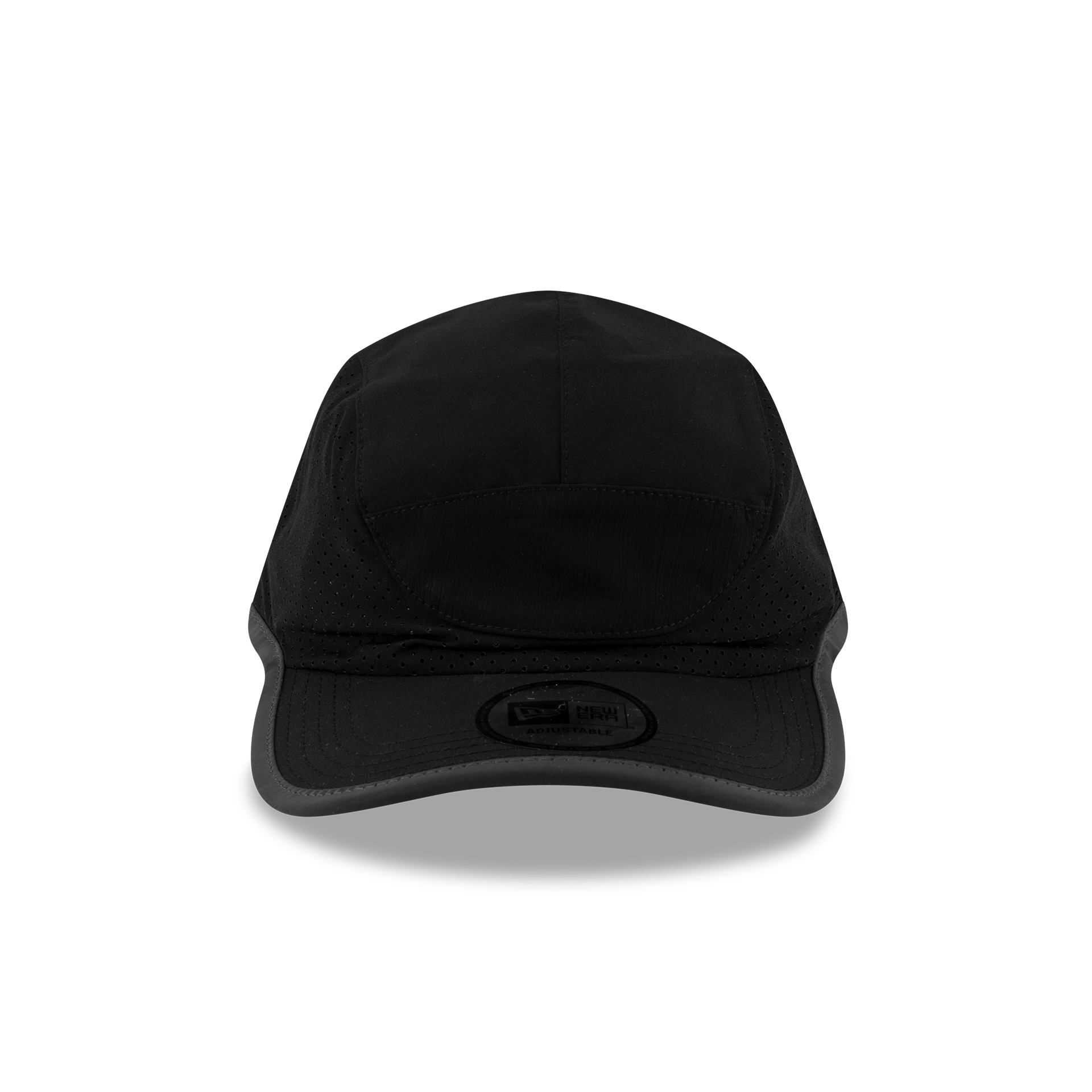 New Era Branded Train Performance Black Runner Hat