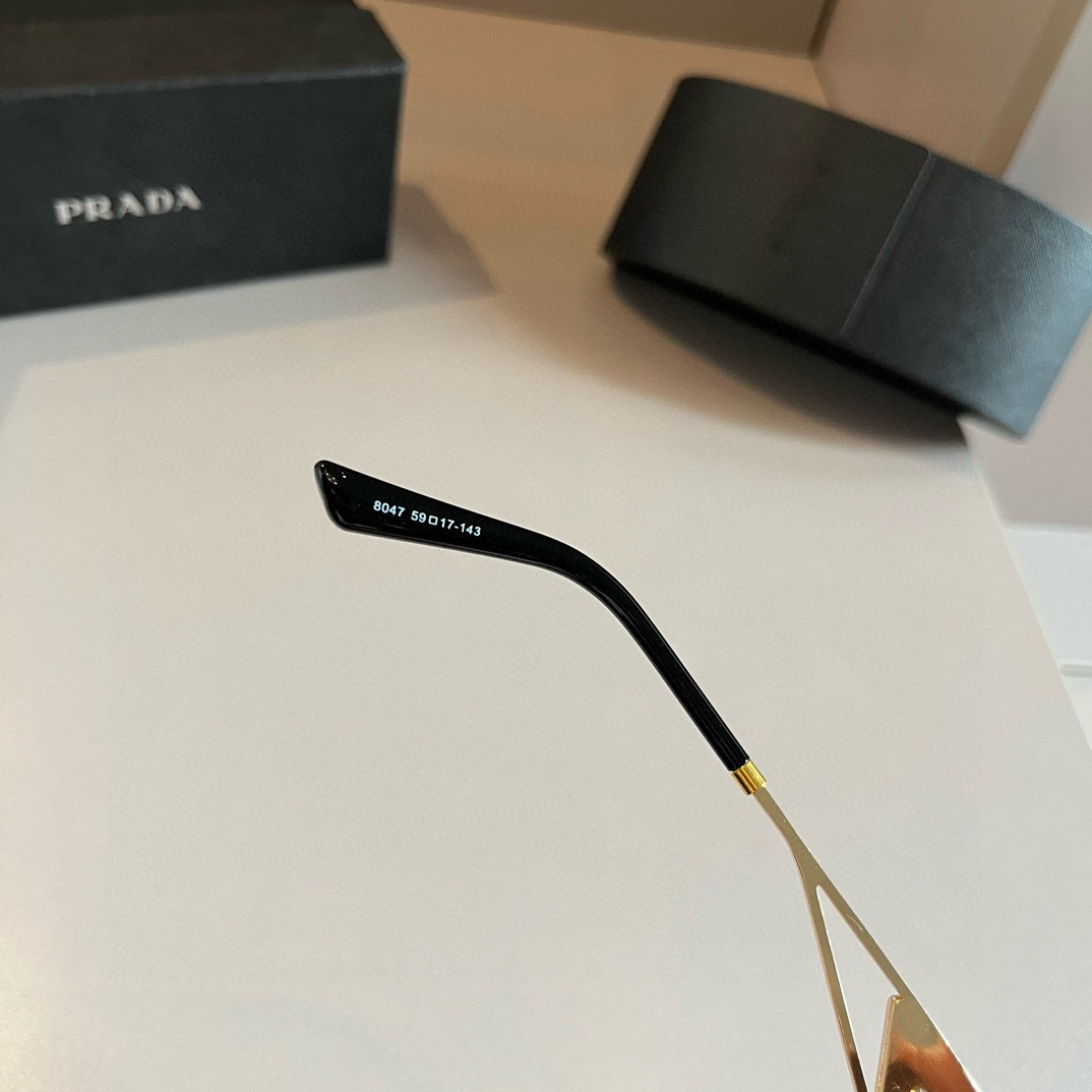 Prada round frame sunglasses