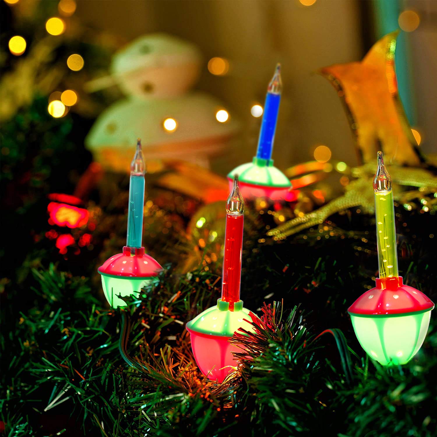 💥ON SALE💥7-Light Multicolor Christmas Bubble String Lights🎄✨