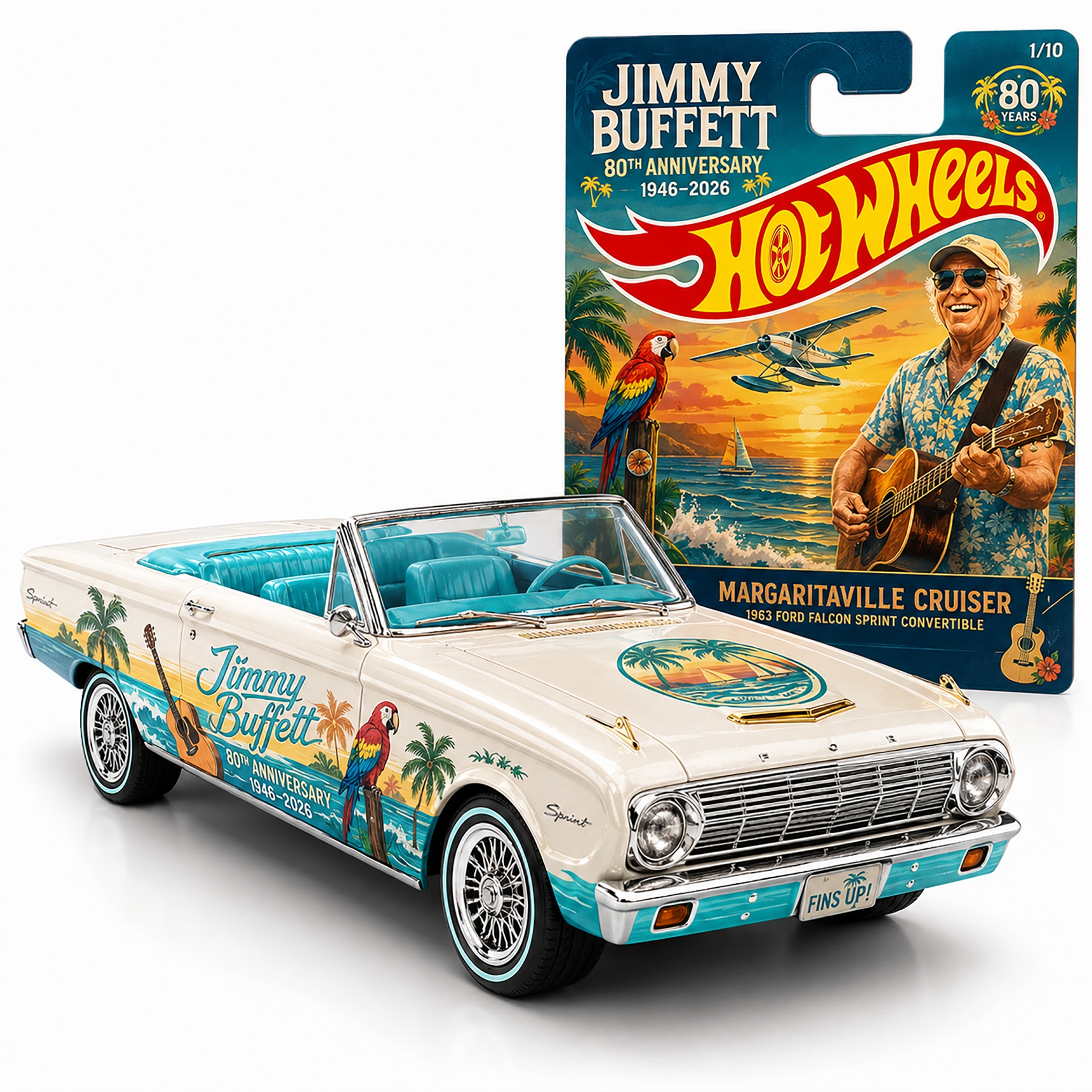 Hot Wheels Jimmy Buffett 80th Anniversary Margaritaville Cruiser