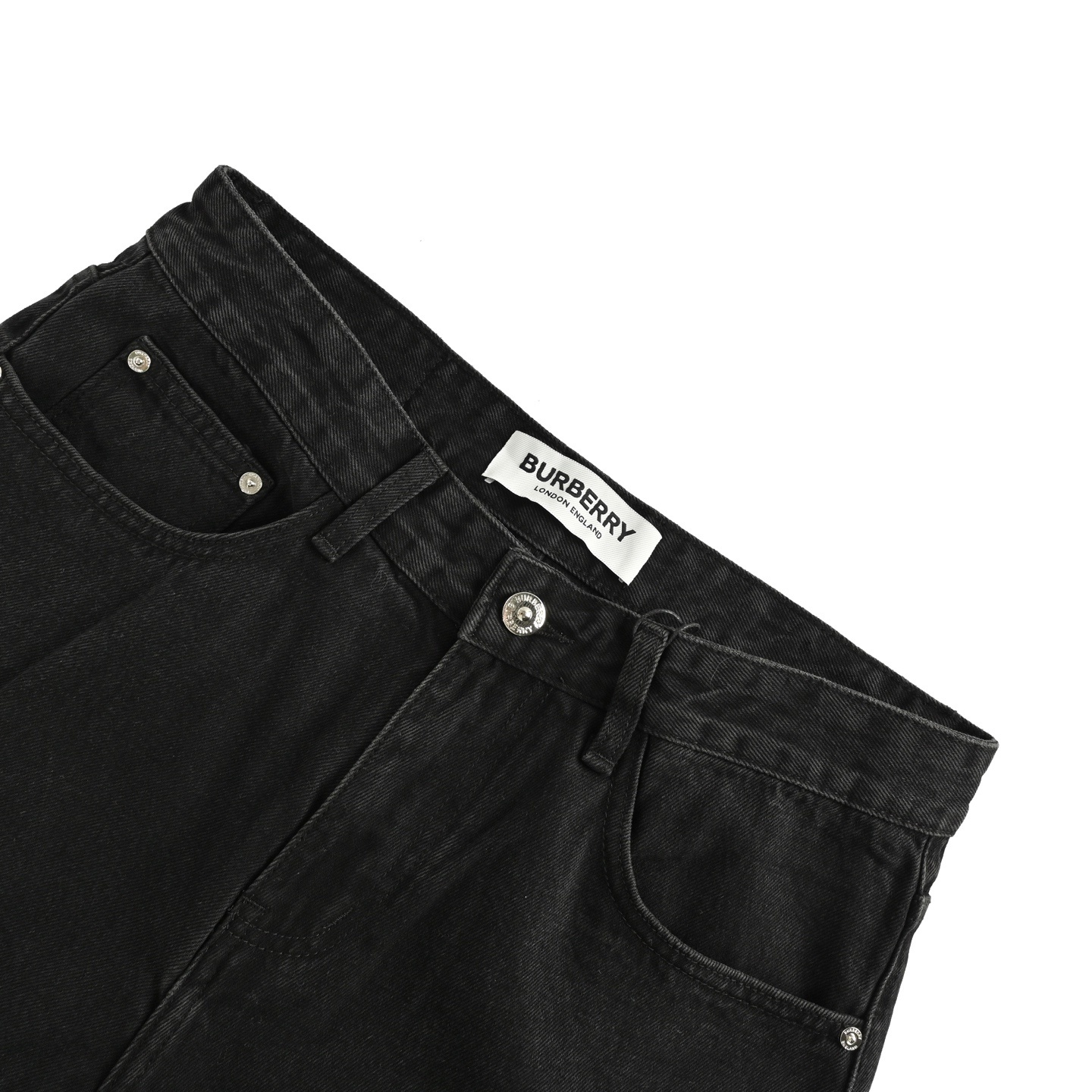 Burberry 25ss back pocket check horse jeans