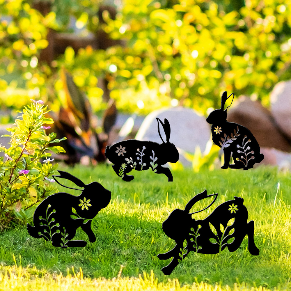🔥Last Day 50% OFF🔥Garden Metal Rabbit Yard Art🐇Buy 2 Save 10% Off & Free Shipping