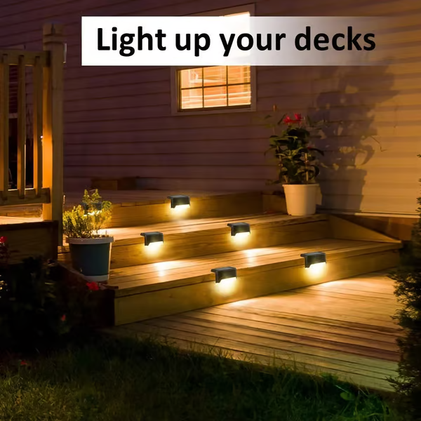 Solar Deck Lights, Automatically ON/OFF💡